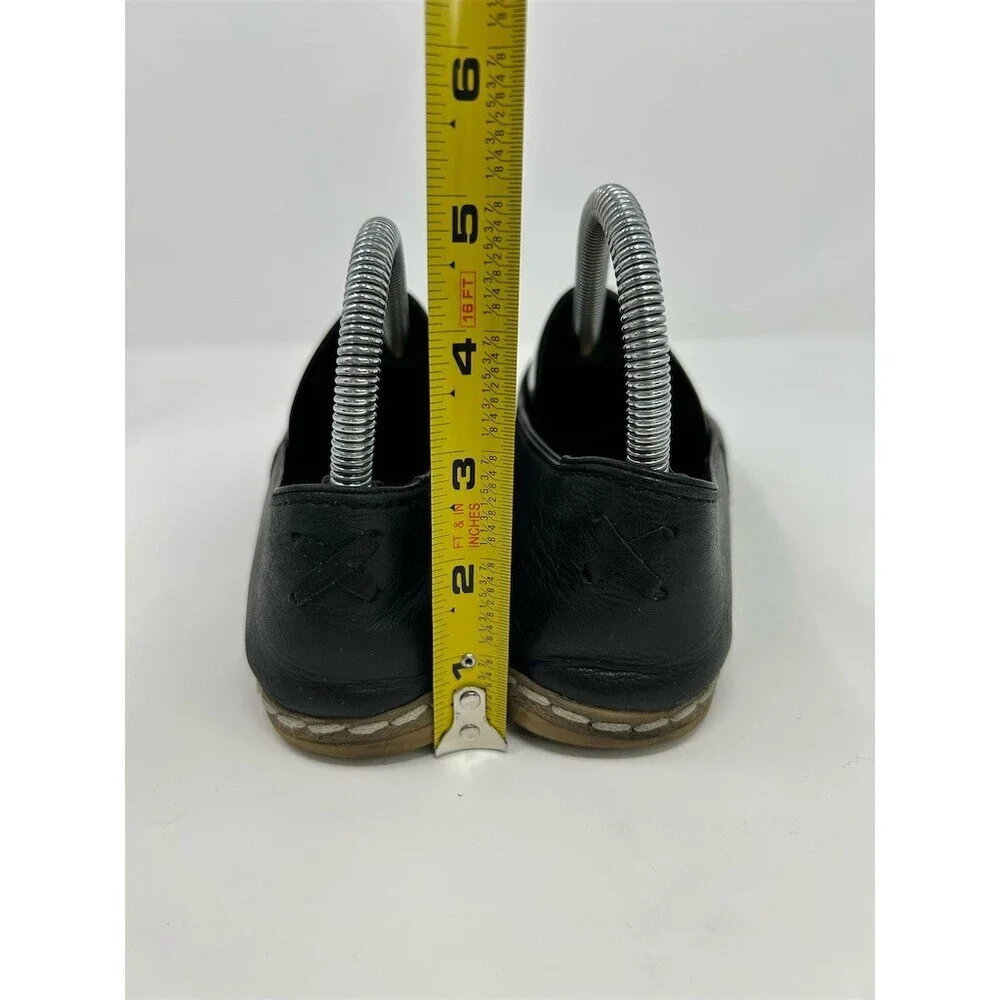 Charix Womens Loafer Flats Black Slip On Round Toe Minimalist Size 37 (US 7)